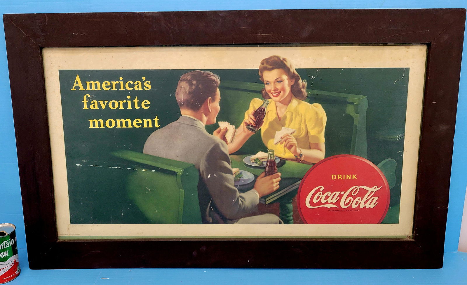 America's Favorite Moment Coca Cola Cardboard In Frame (1 of 5)