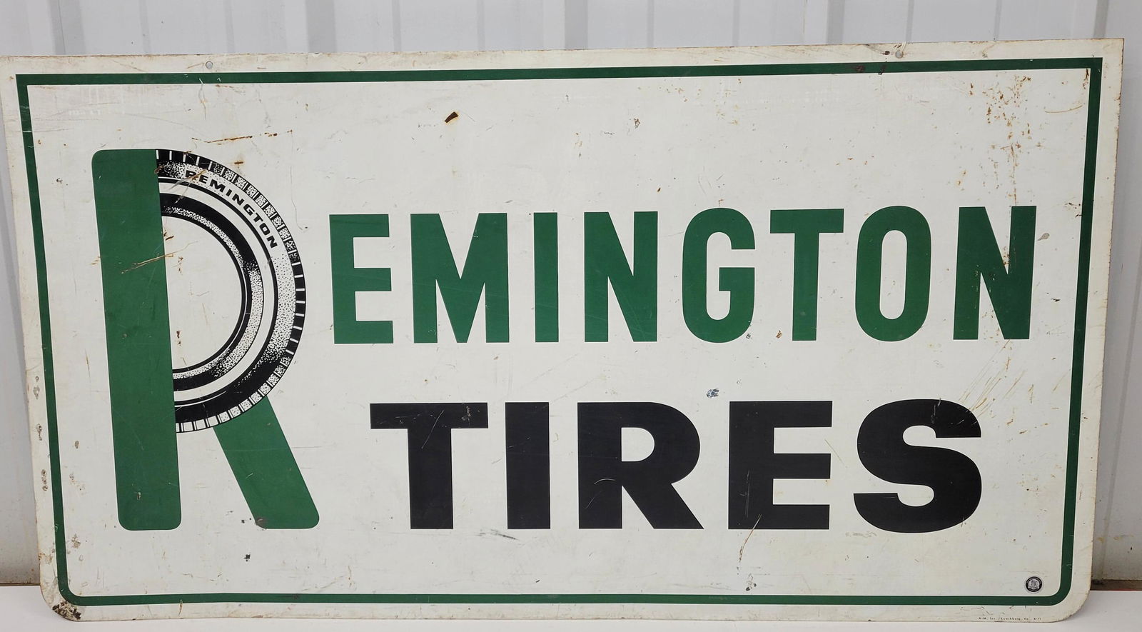 Remington Tires Double Sided Metal Sign TAC (1 of 4)