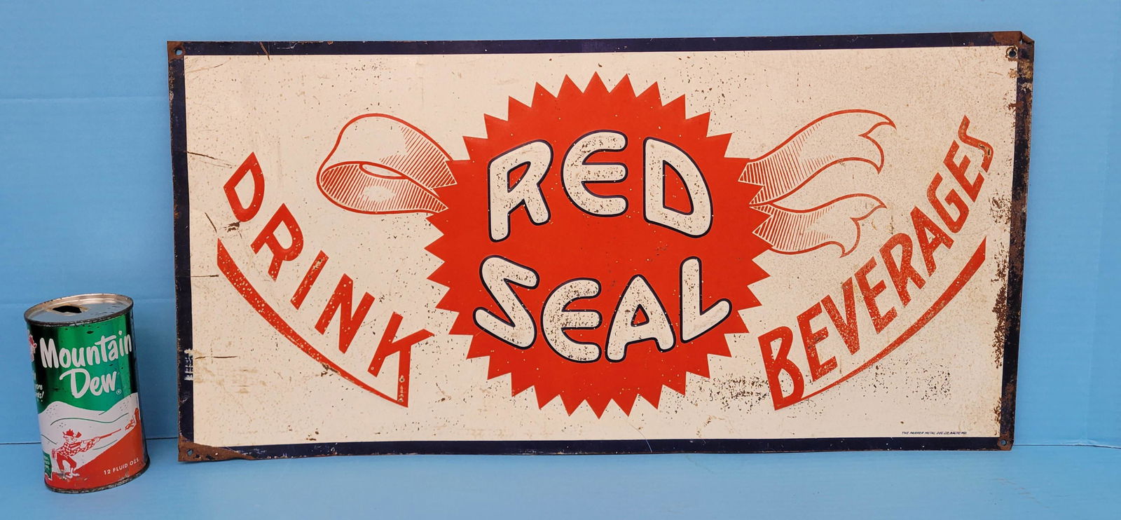 Red Seal Beverages Embossed Tin Sign (1 of 4)