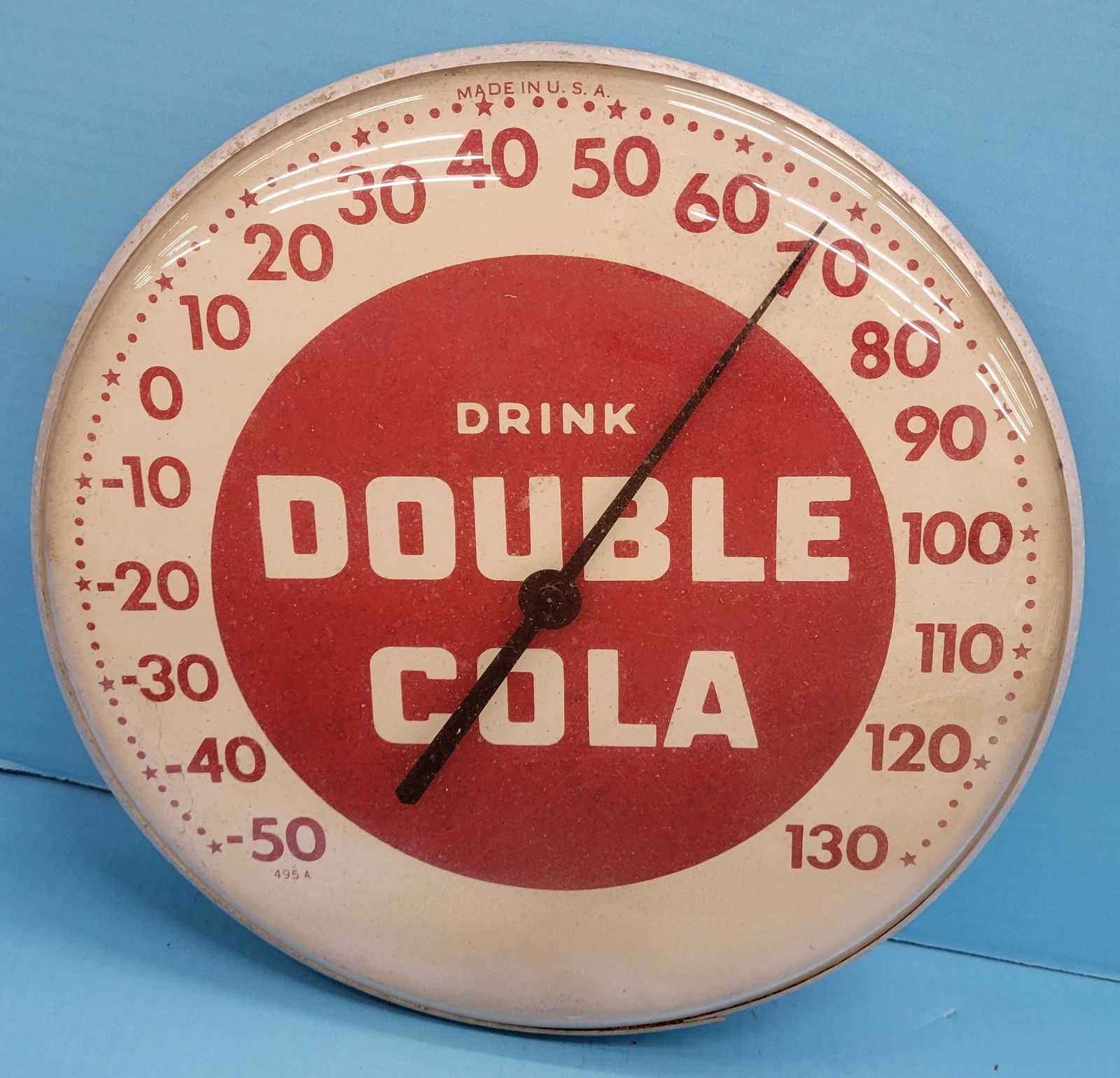 Drink Double Cola Round Thermometer (1 of 2)