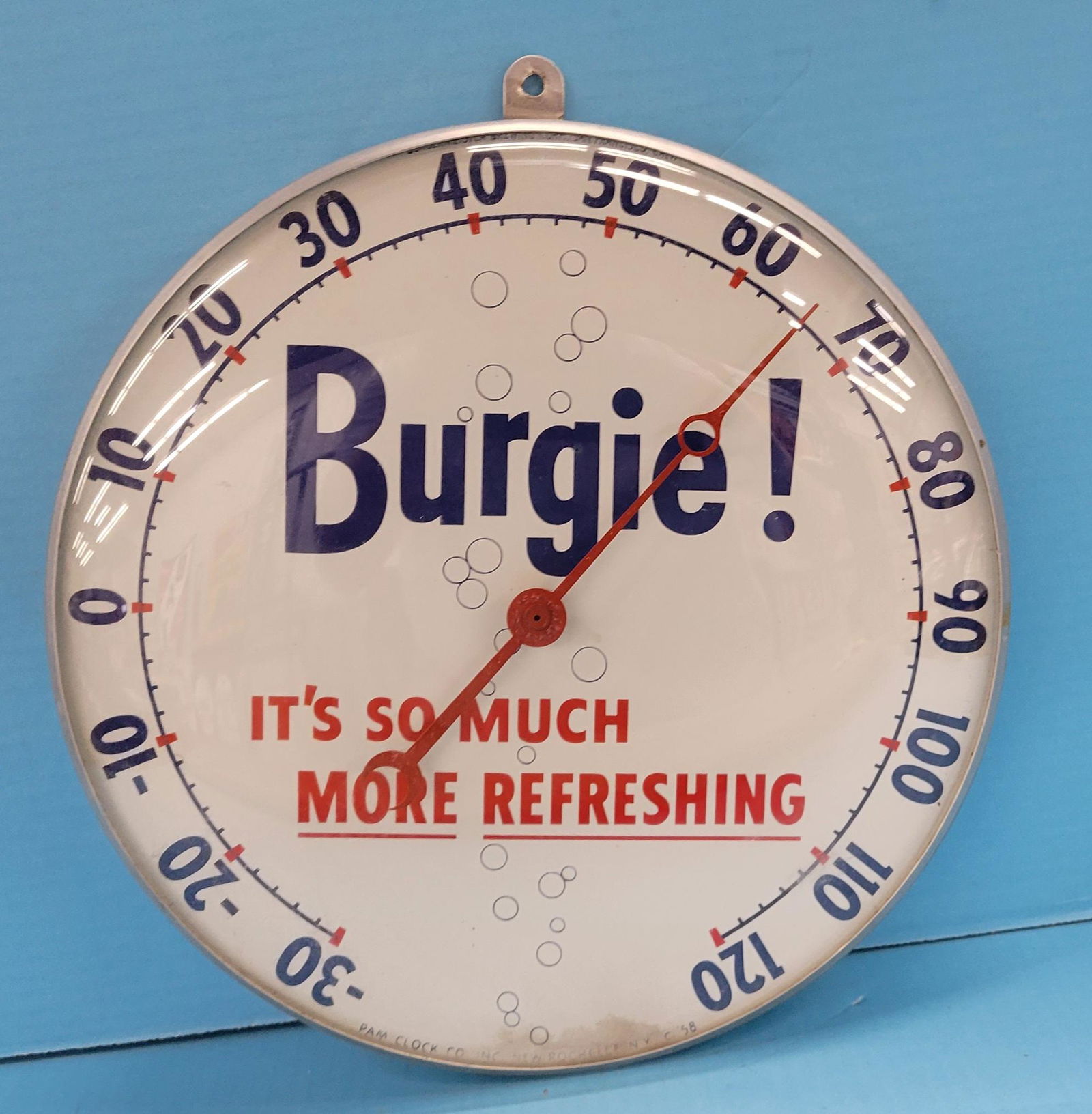 Burgie It's So Much More Refreshing Round Pam Thermometer (1 of 4)