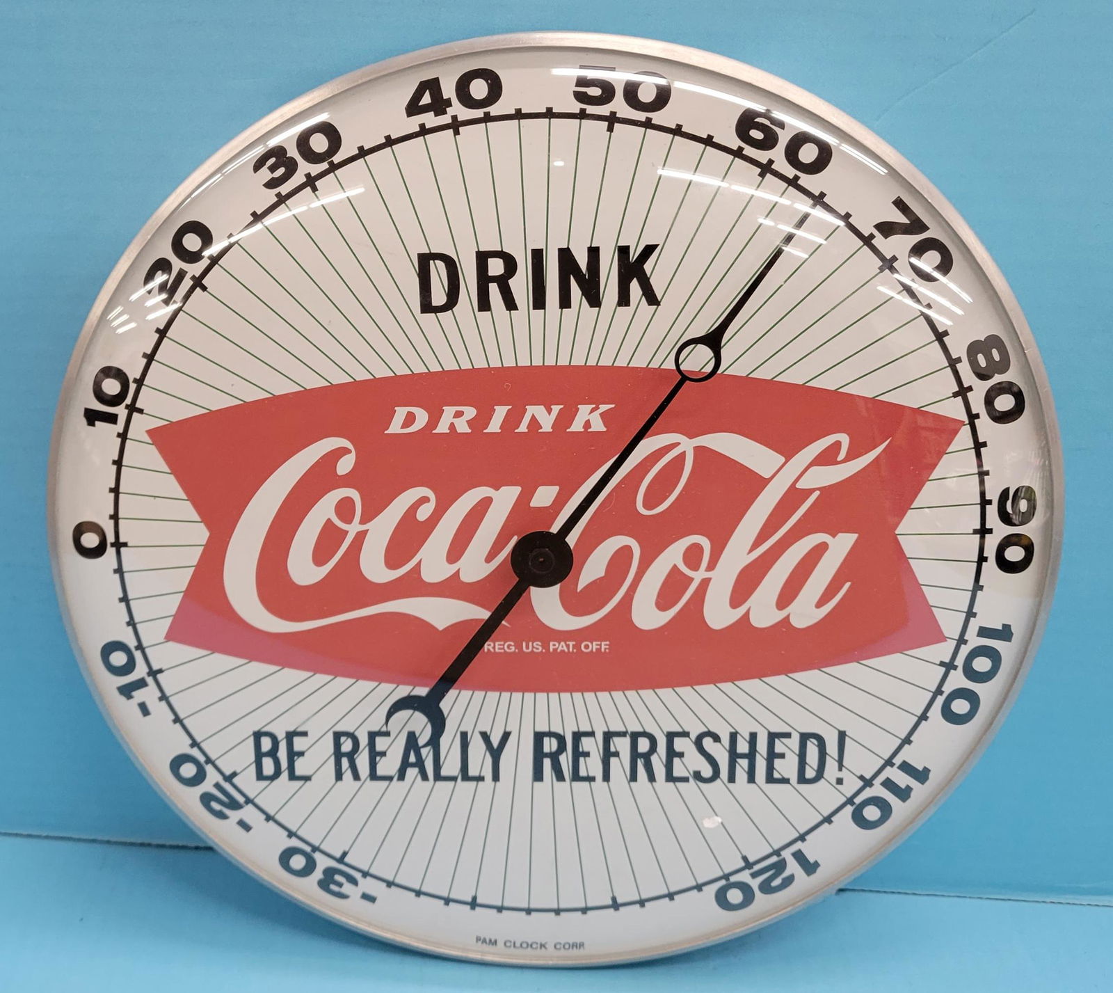 Drink Coca Cola Be Really Refreshed Round Pam Thermometer (1 of 3)