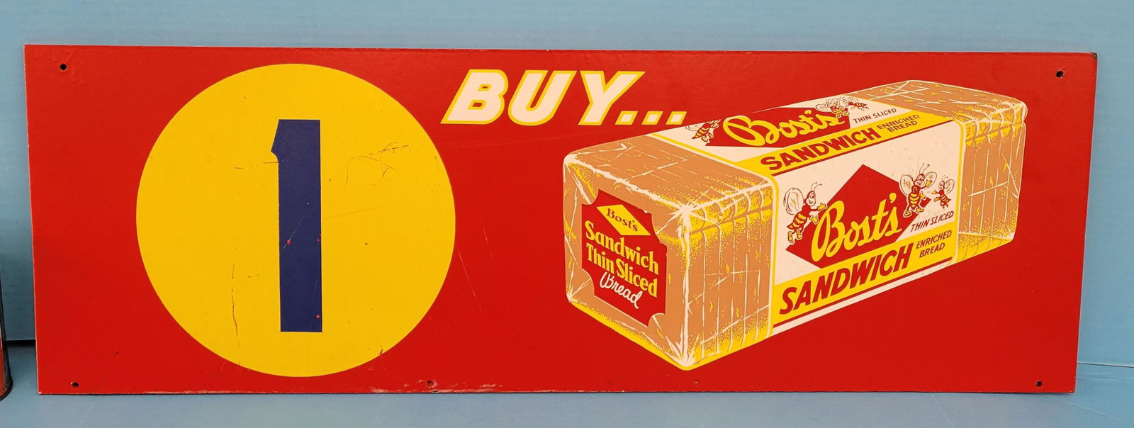 Buy Bost's Sandwich Bread Double Sided Masonite Aisle Marker Sign (1 of 4)