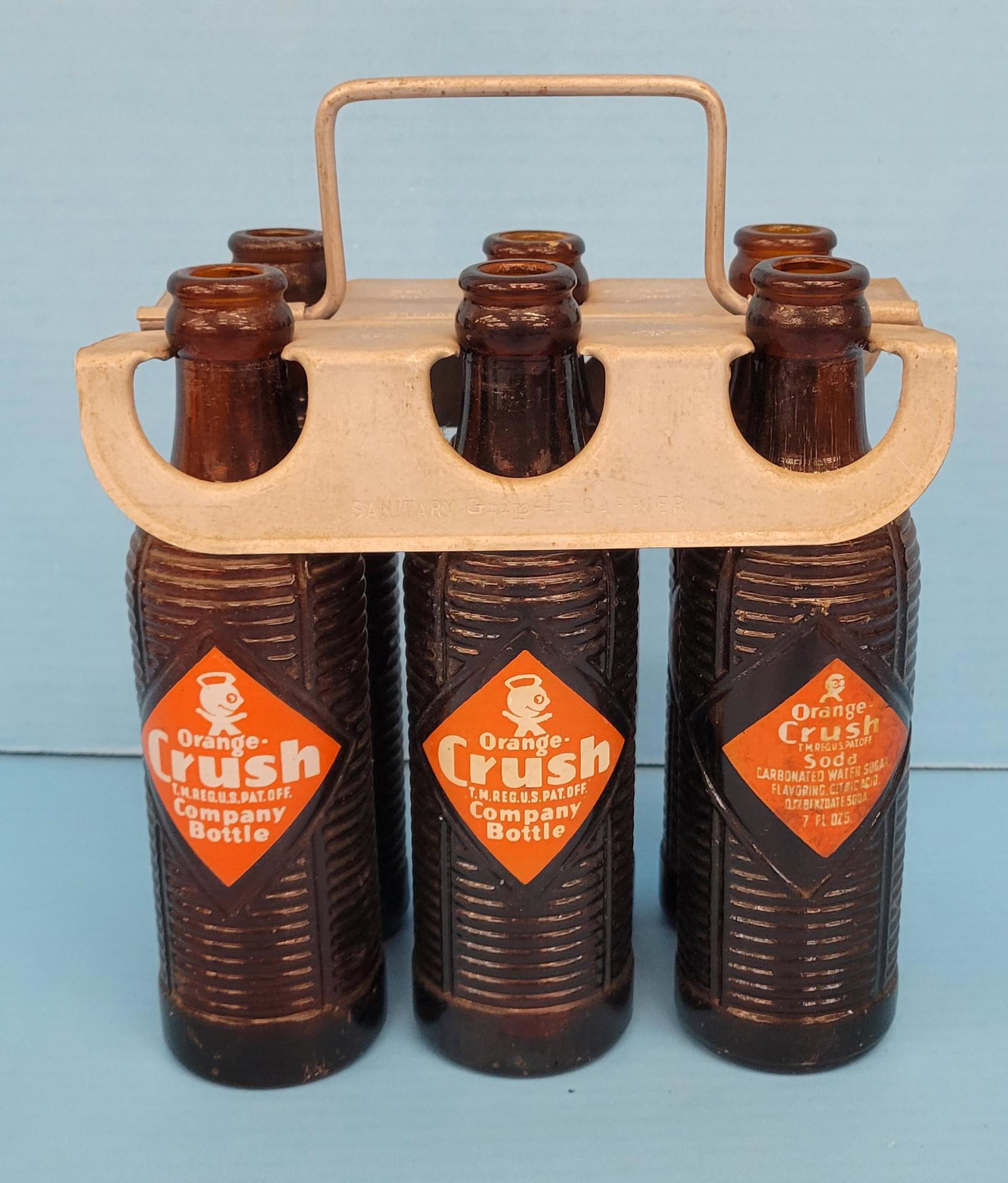 Orange Crush Aluminum 6 Pack Carrier with Amber Bottles (1 of 4)