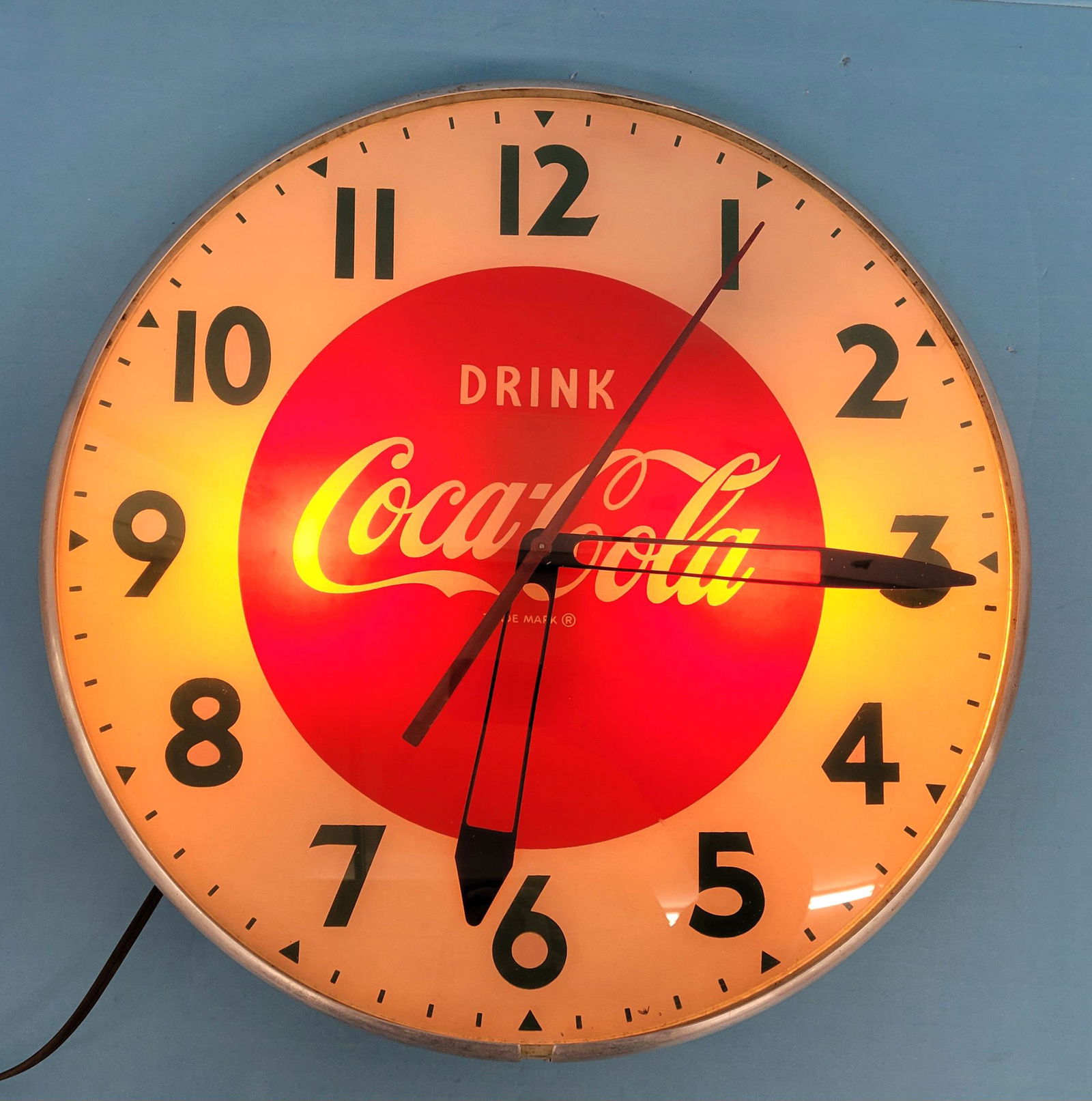 Drink Coca Cola Light Up Clock (1 of 2)