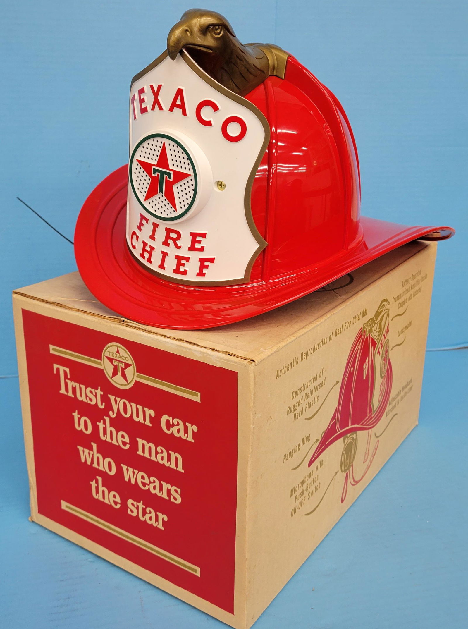 Texaco Fire Chief Hat W/ Box