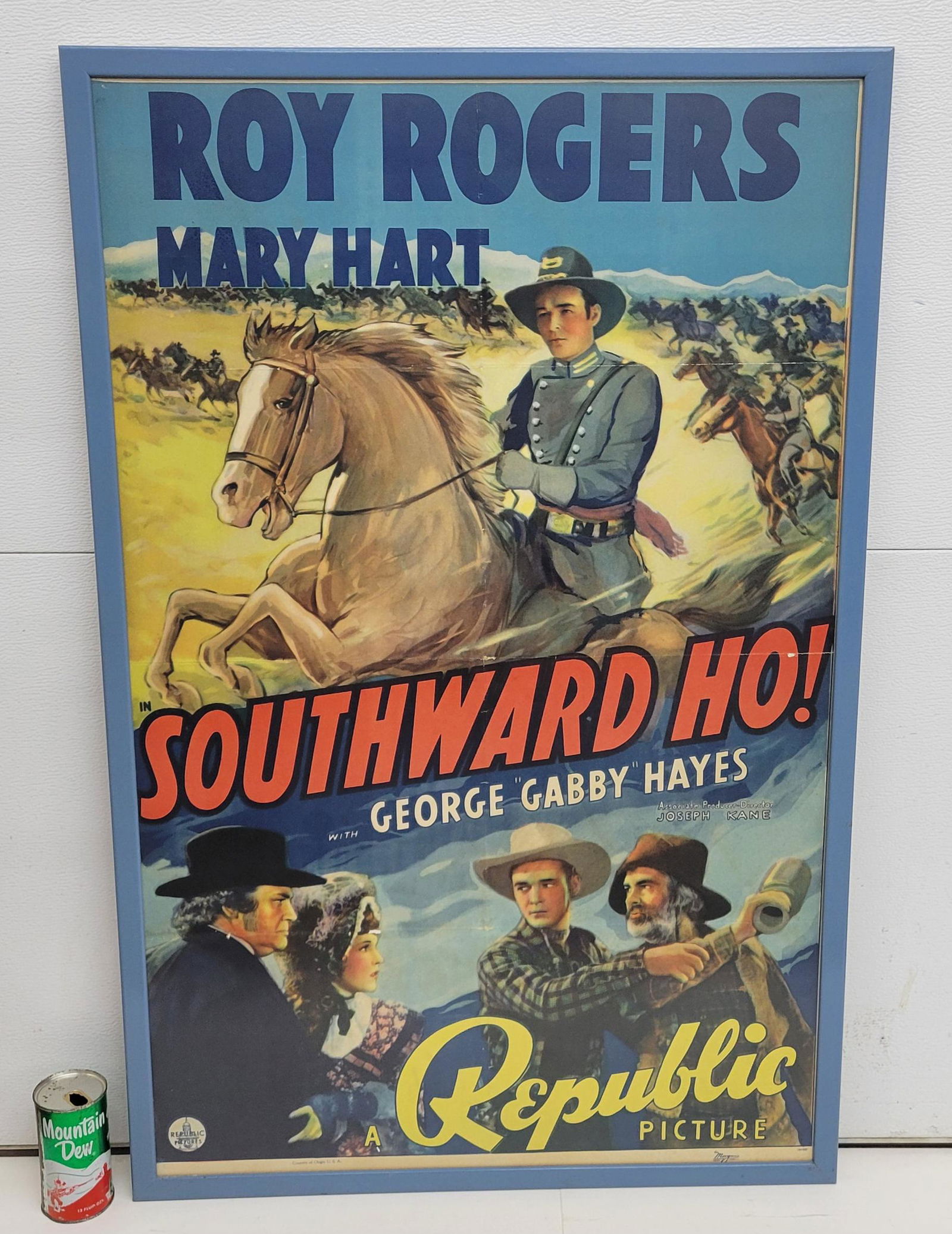 1939 Southward Ho! Roy Rogers Movie Poster (1 of 3)