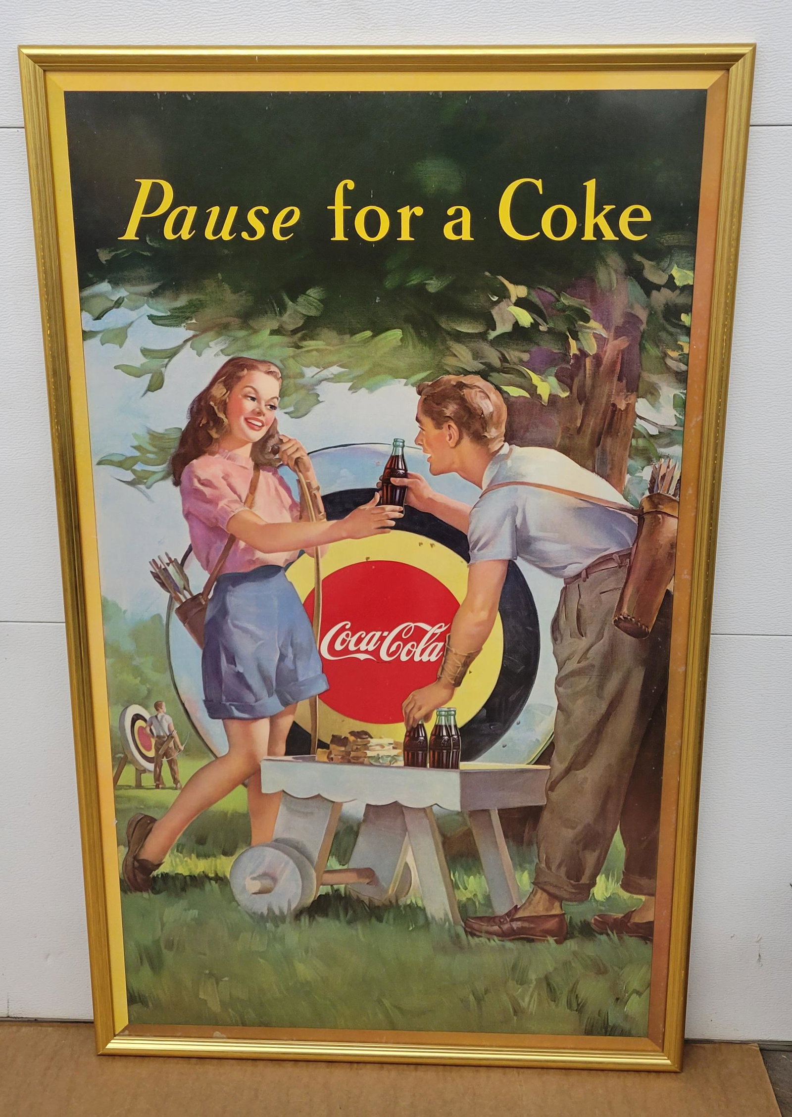 1944 Pause For A Coke Coca Cola Cardboard (1 of 6)