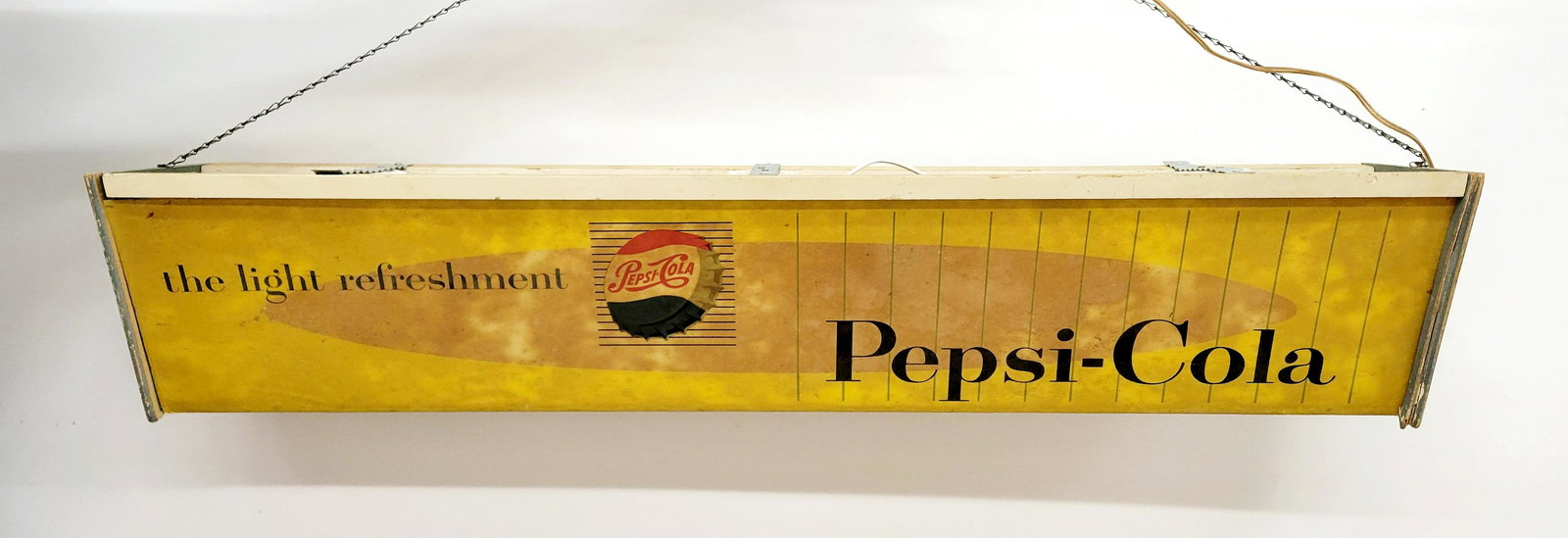 Rare 1950's Pepsi Cola Light Up Hanging Sign (1 of 6)