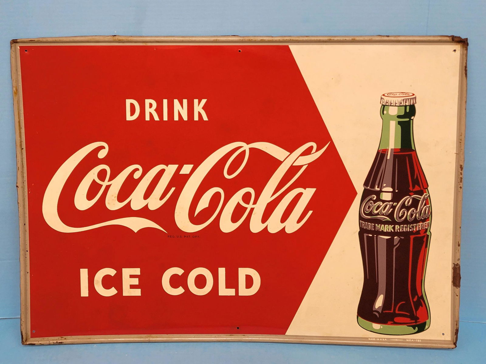 Drink Coca Cola Ice Cold Single Sided Tin Sign (1 of 7)