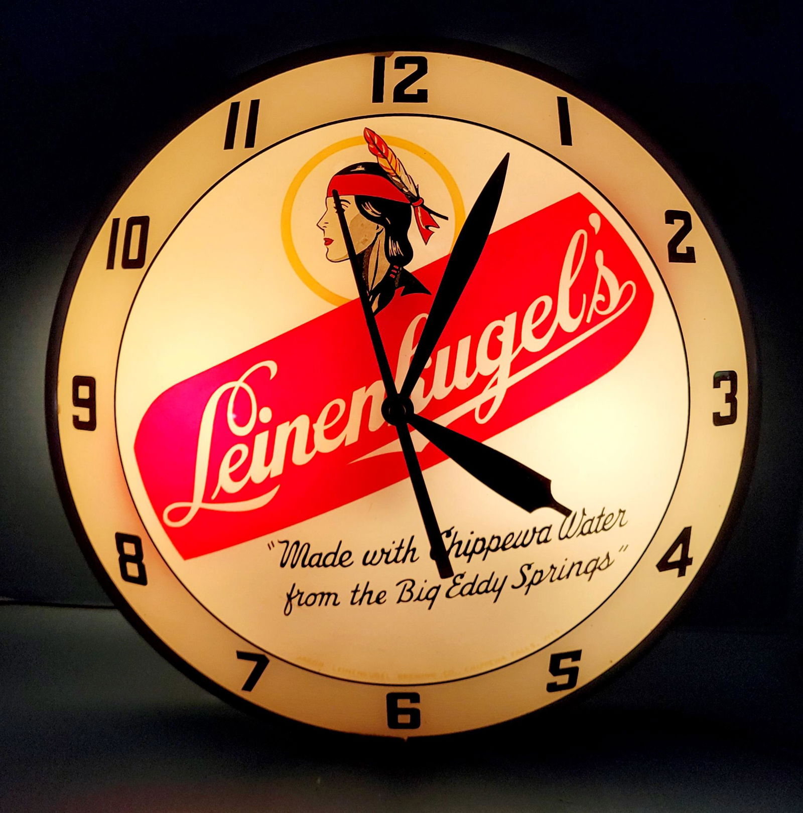 Leinenkugel's Double Bubble Electric Light Up Clock (1 of 2)