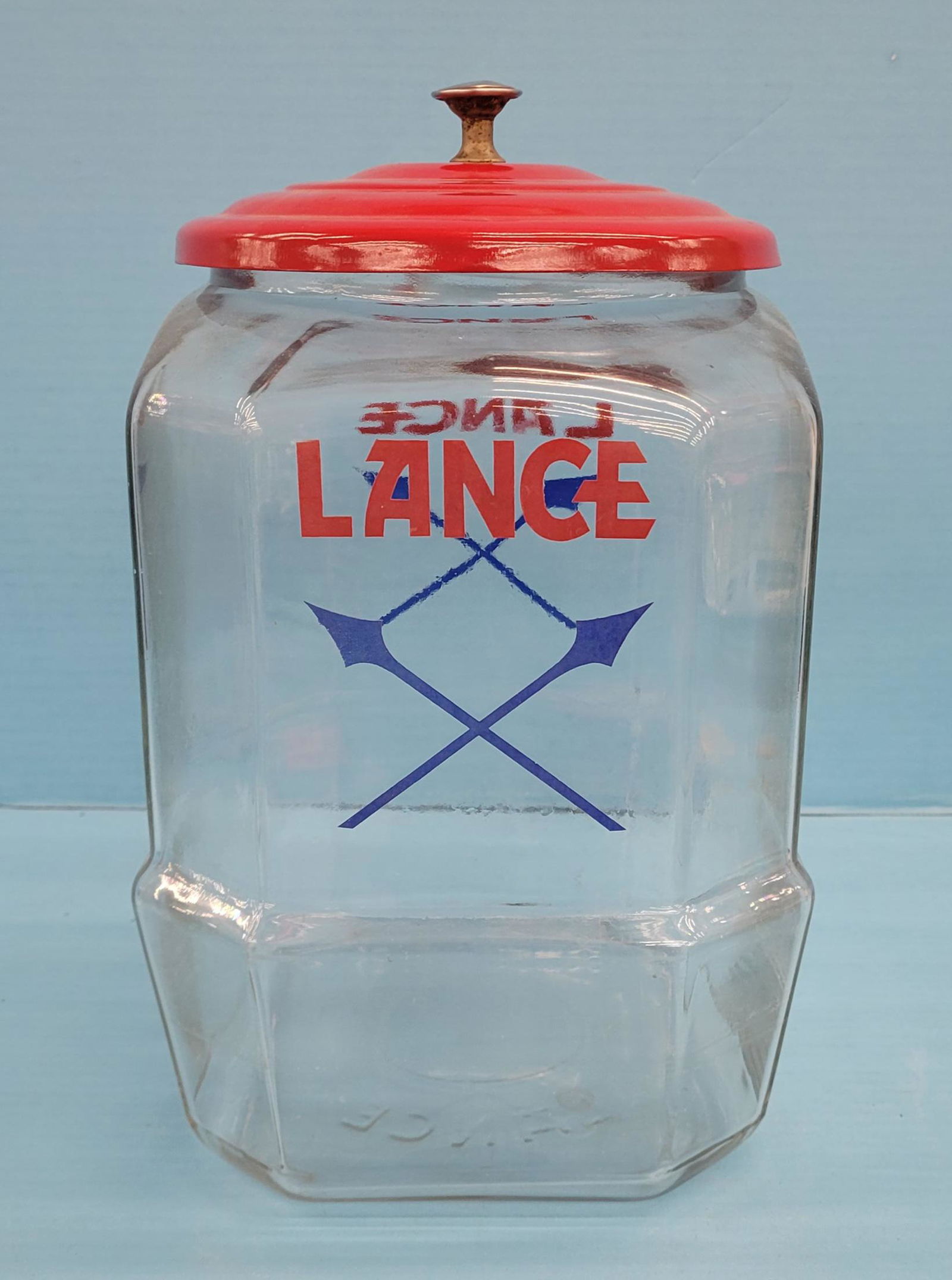 Lance Cracker Jar with Metal Lid (1 of 2)