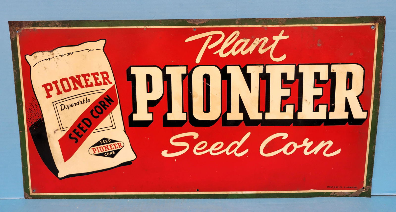 Plant Pioneer Seed Corn Single Sided Tin Sign (1 of 5)