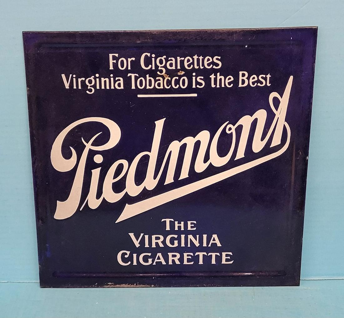 Piedmont The Virginia Cigarette Double Sided Porcelain Sign (1 of 2)