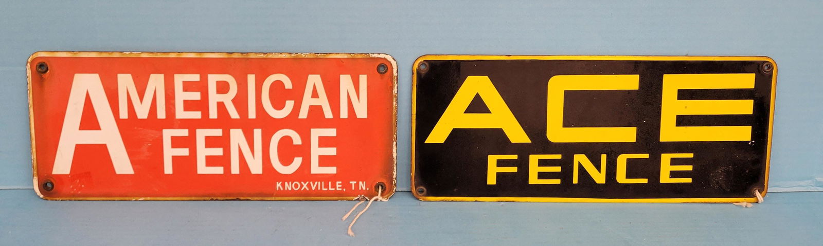 Ace Fence & American Fence Single Sided Porcelain Signs (1 of 5)