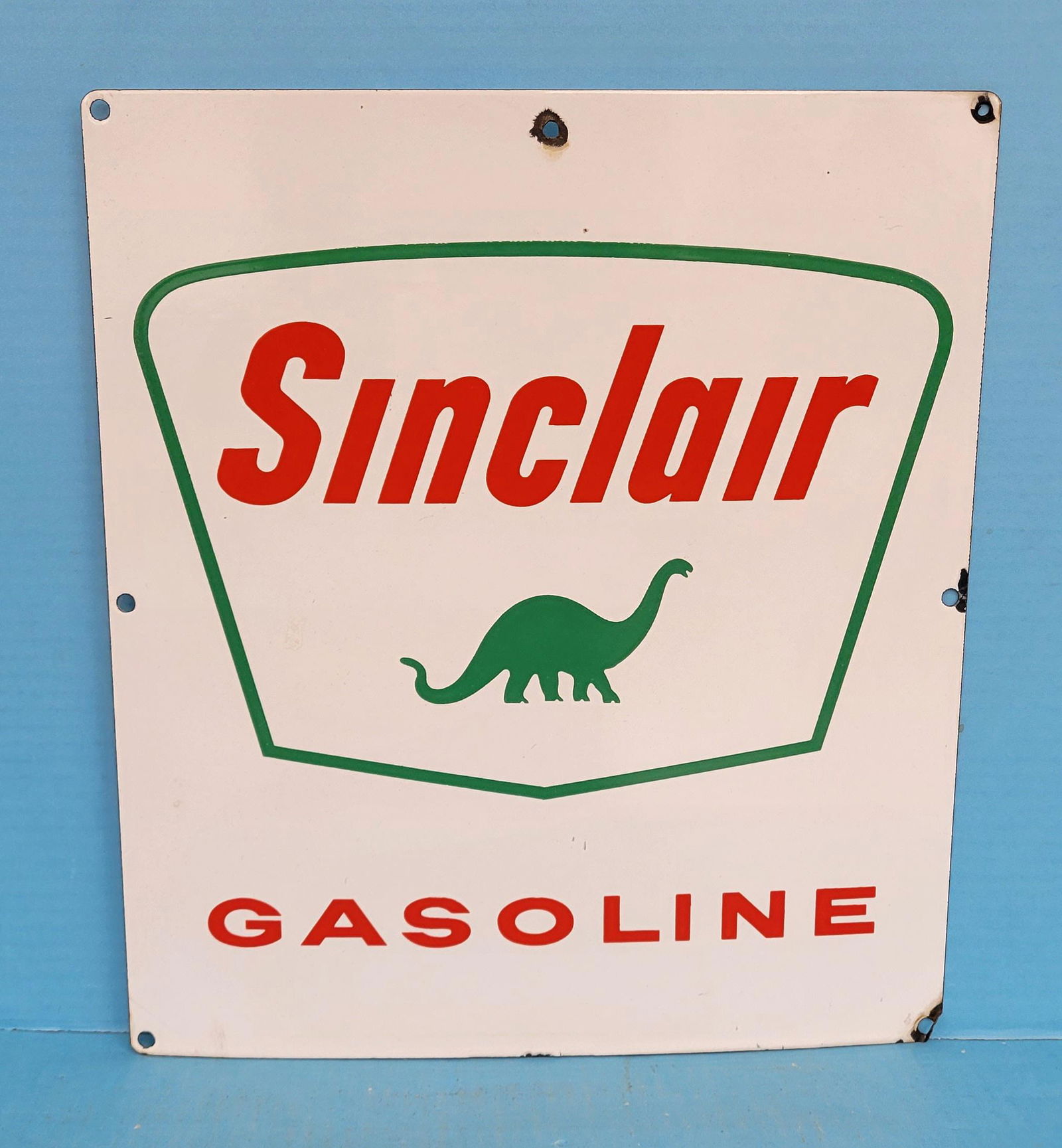 Sinclair Gasoline Porcelain Pump Plate (1 of 2)
