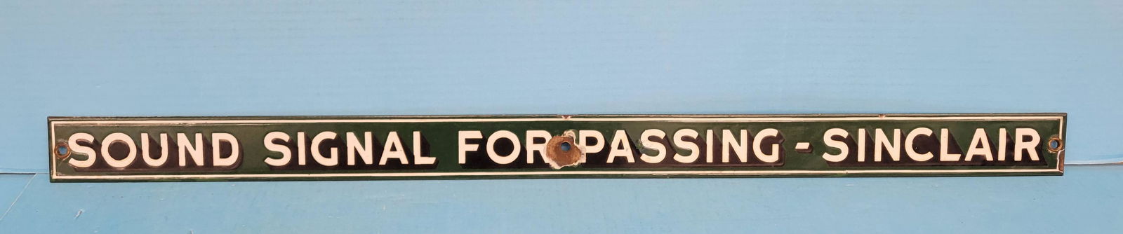 Sinclair Sound Signal For Passing Single Sided Porcelain Sign (1 of 3)