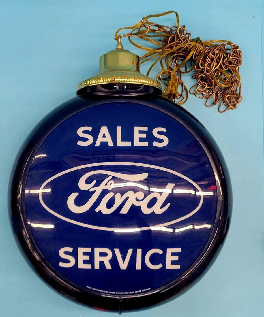 Ford Sales Service Gas Pump Globe Hanging Light Contemporary (1 of 2)