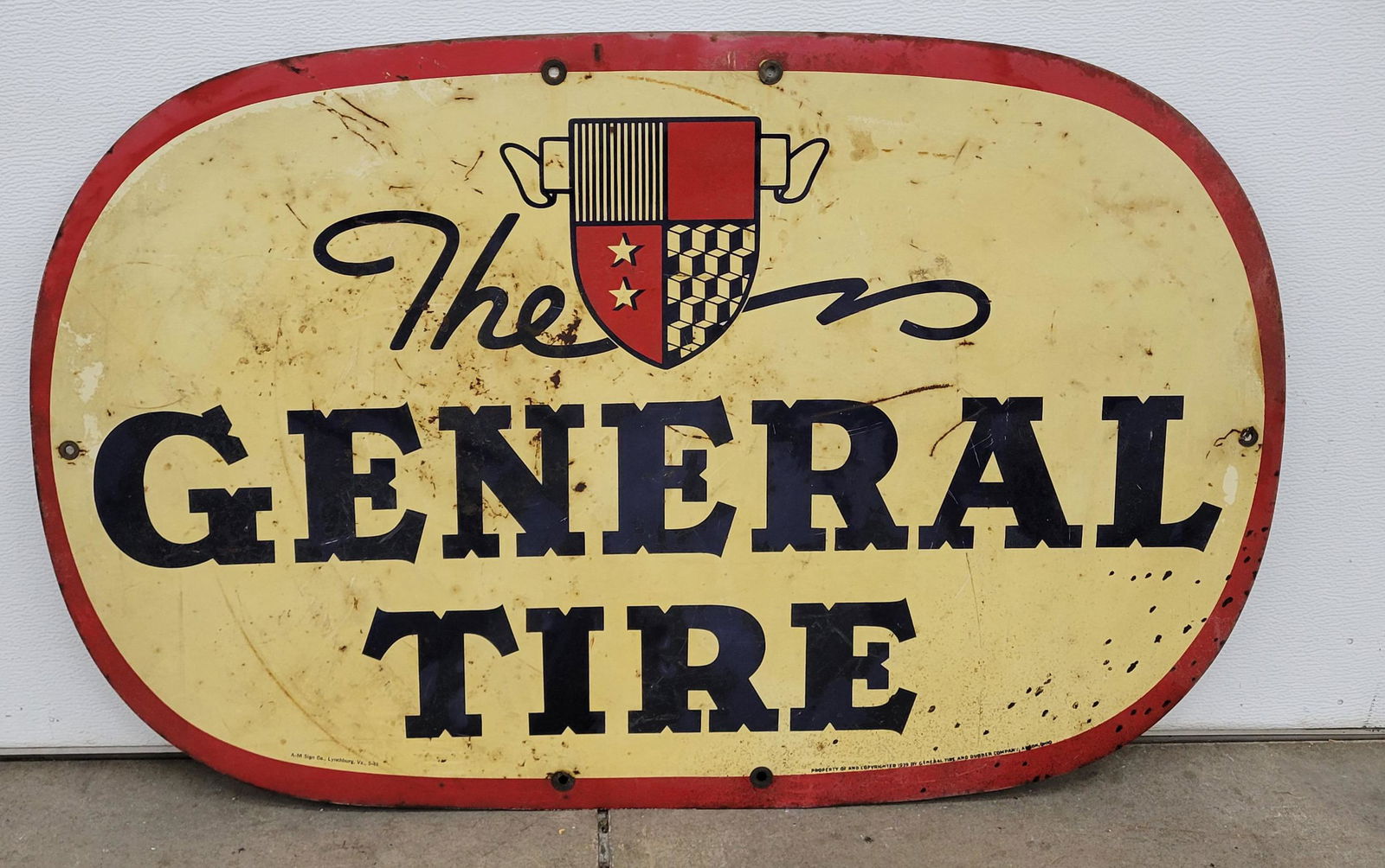 1948 The General Tire SST Sign w/ Logo (1 of 4)