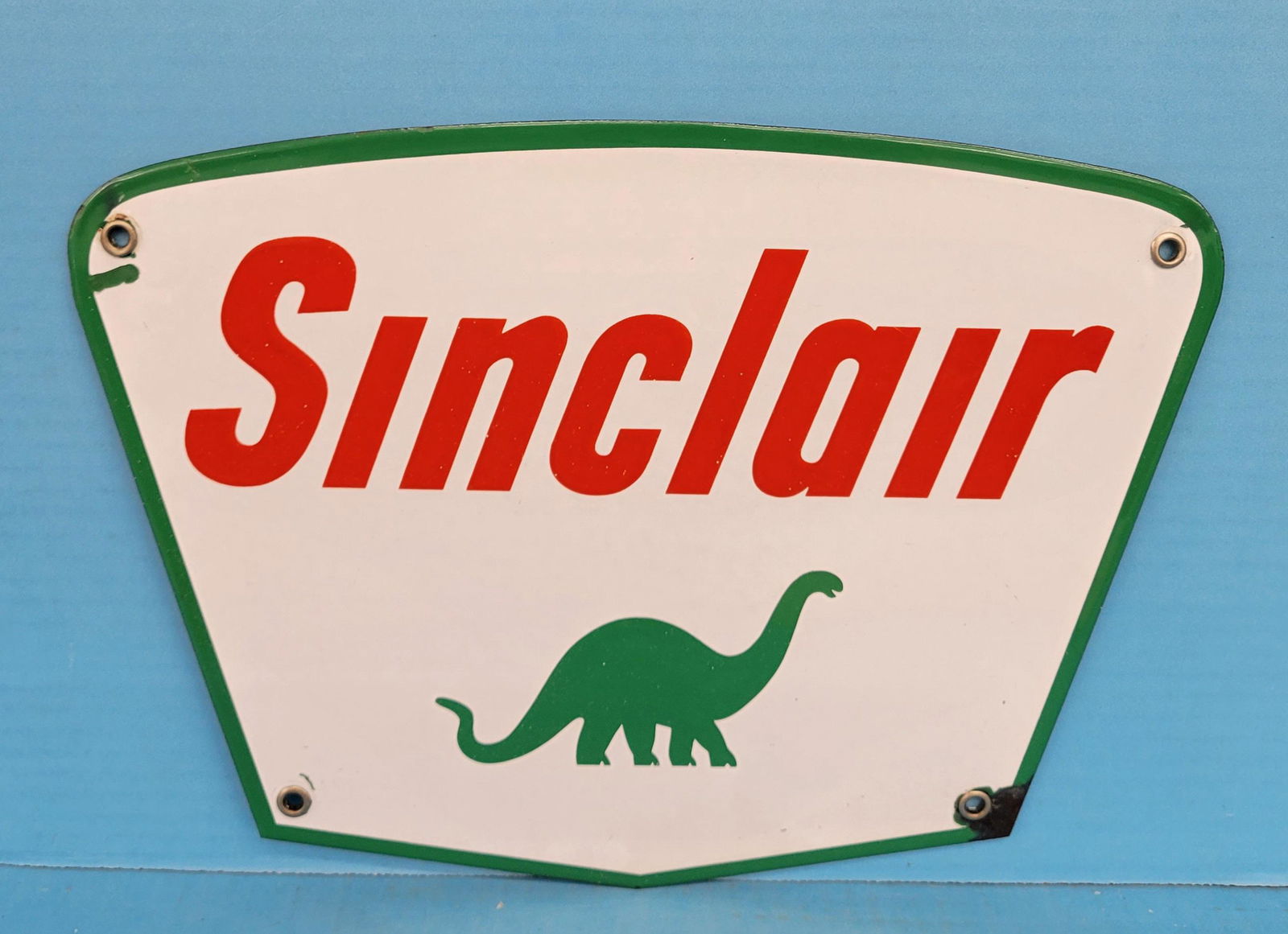 Sinclair Porcelain Truck Door Sign w/ Dino (1 of 2)