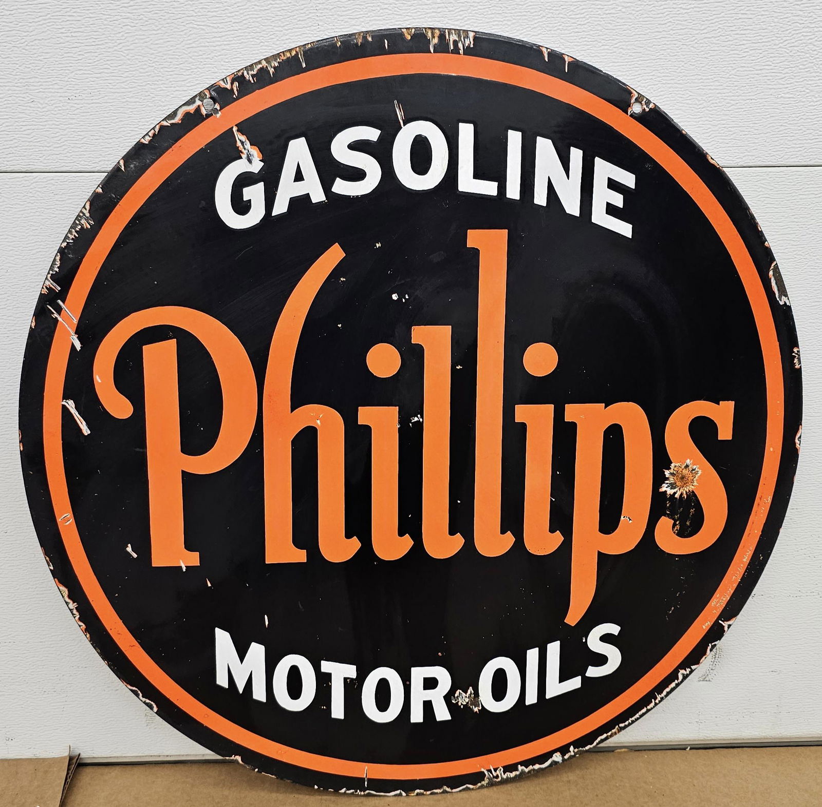 Phillips Gasoline Motor Oils Double Sided Sign (1 of 2)