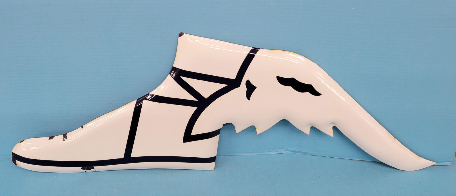 Goodyear Winged Boot Single Sided Porcelain Sign (1 of 3)