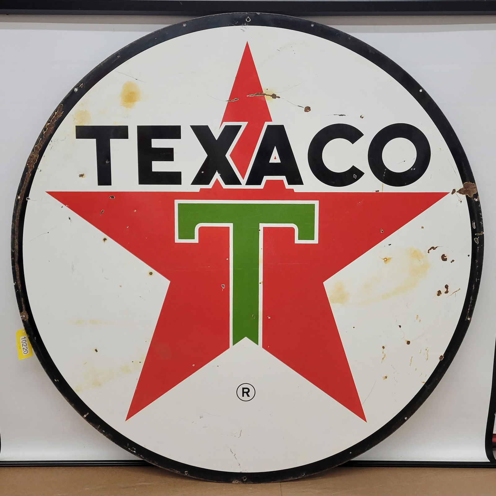 1964 Texaco 72" Gasoline Porcelain ID Sign (1 of 6)