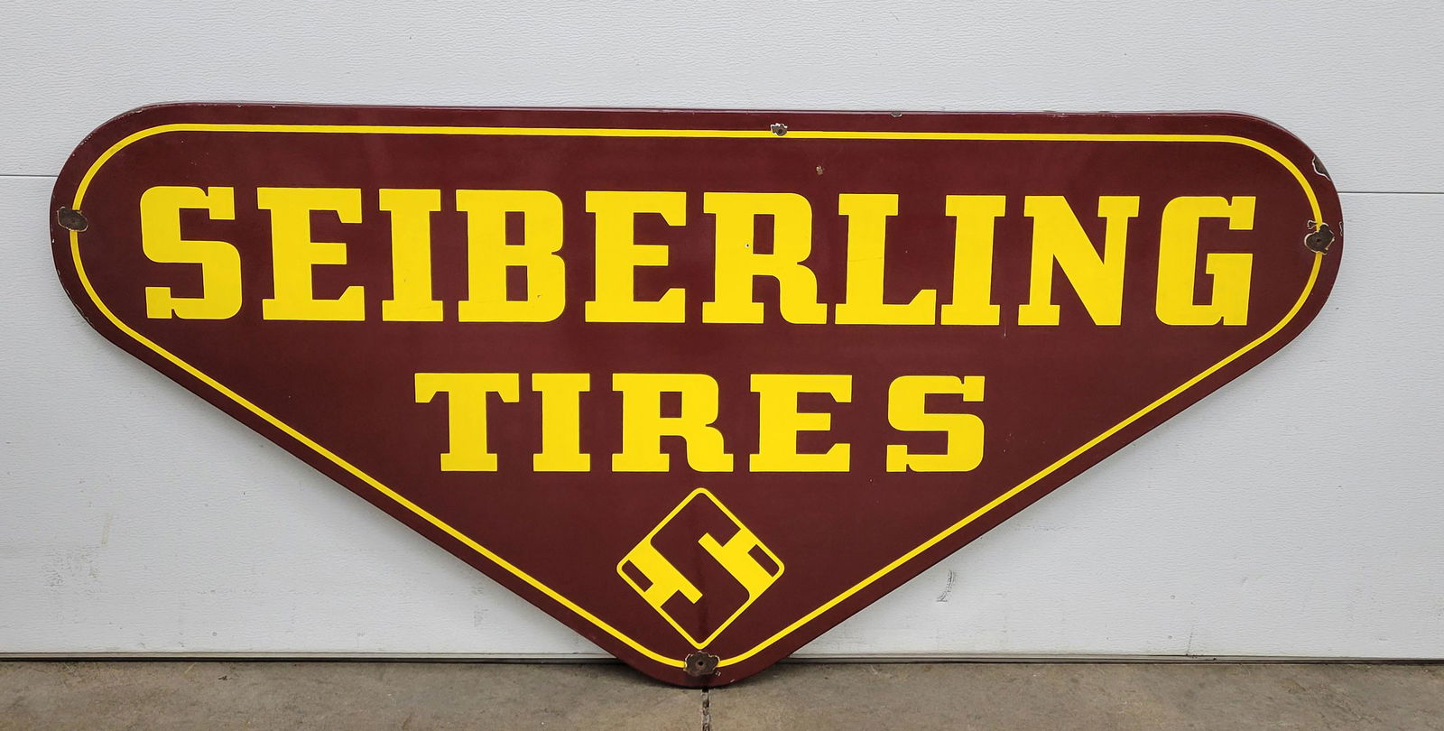 Seiberling Tires Single Sided Porcelain Sign (1 of 2)
