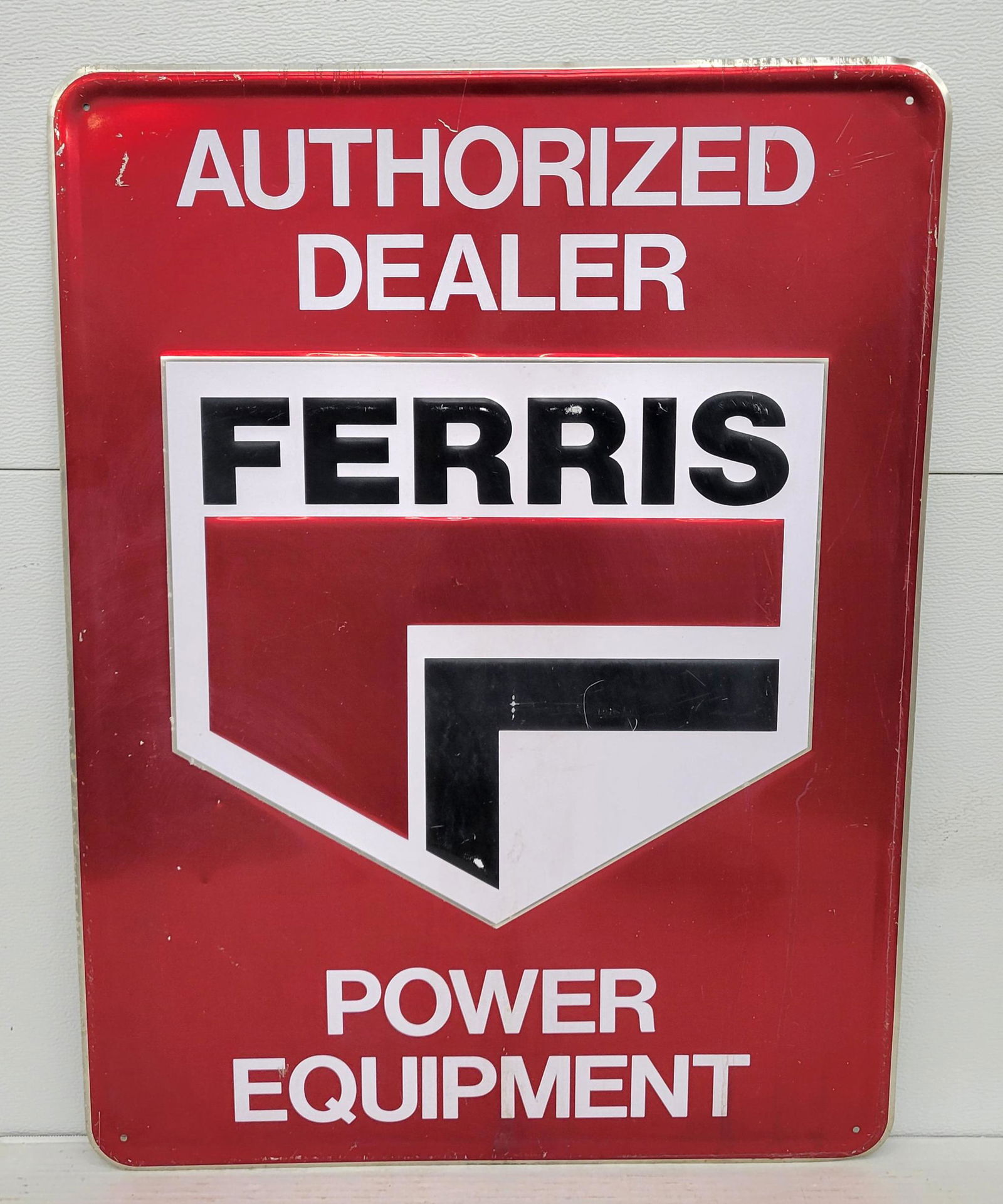 Ferris Power Equipment Authorized Dealer Embossed Tin Sign (1 of 2)