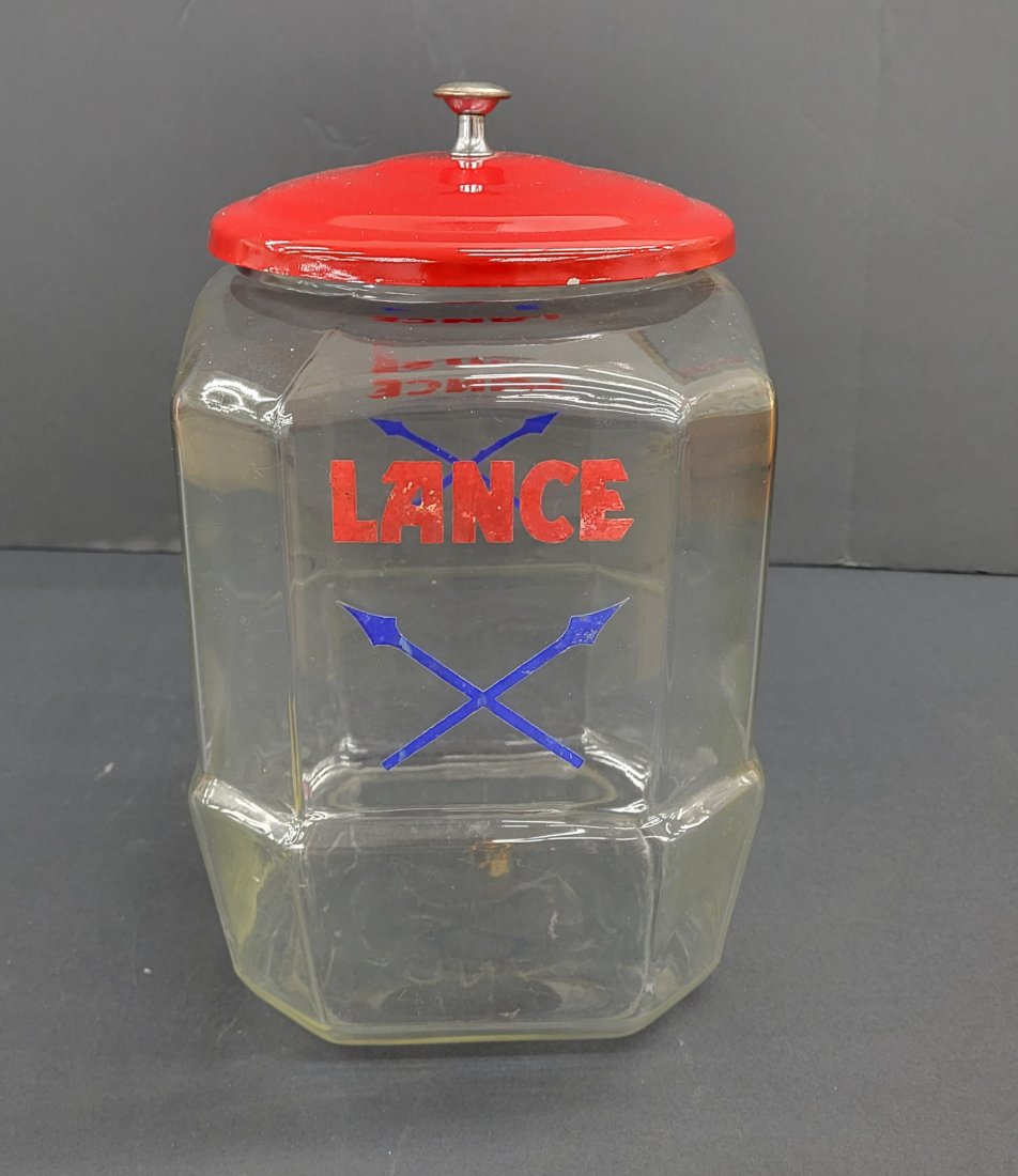 Glass Lance Jar with Metal Lid (1 of 2)