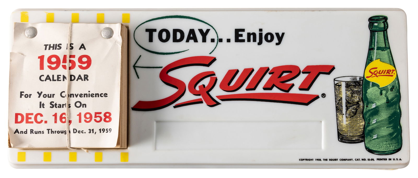 Enjoy Squirt Light Up Calendar Sign (1 of 4)