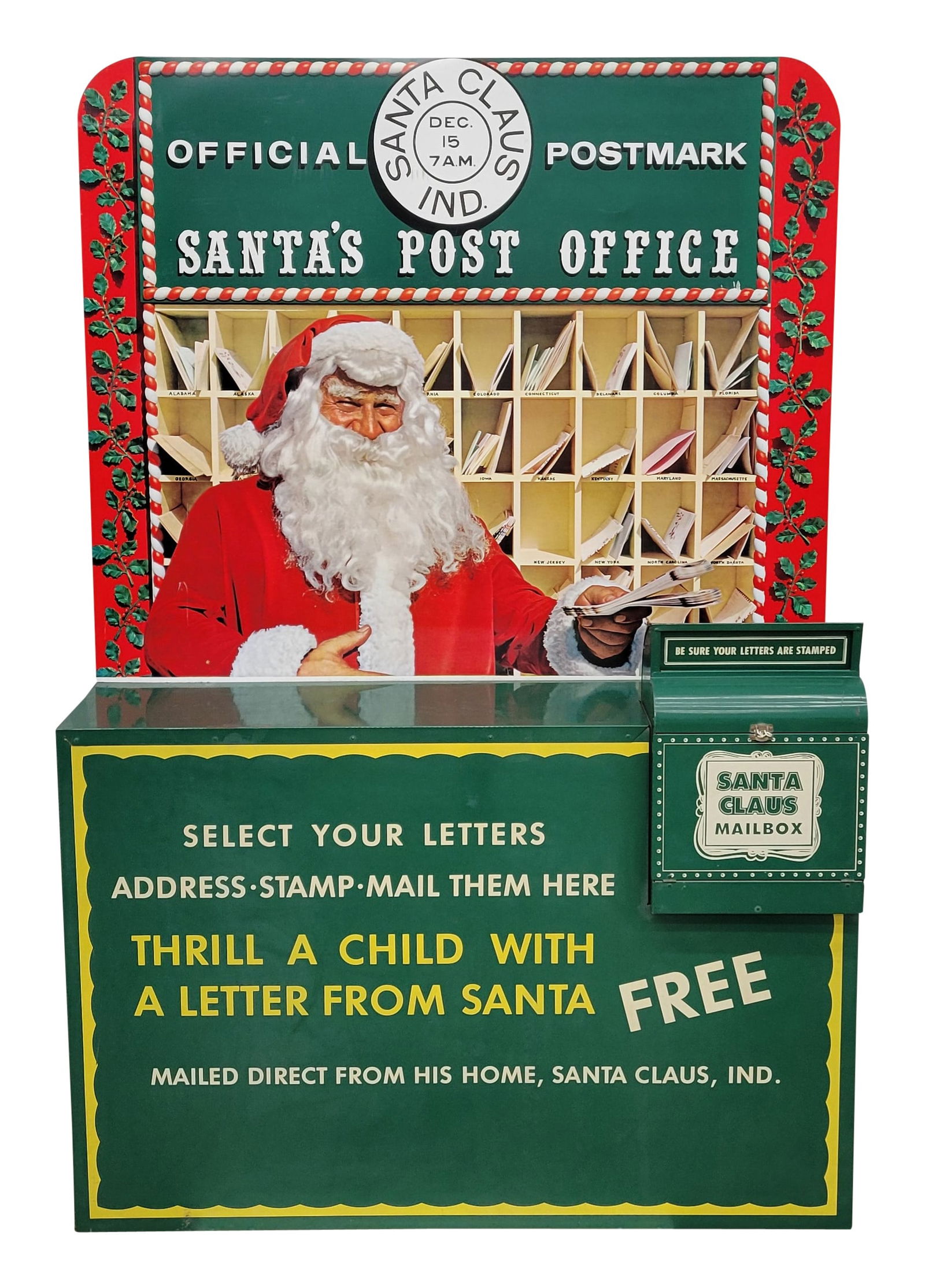 Santa's Post Office Metal Display Complete (1 of 4)