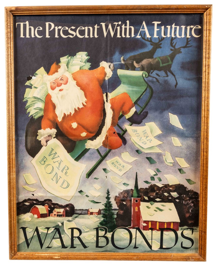 War Bonds Framed Paper Advertising (1 of 2)