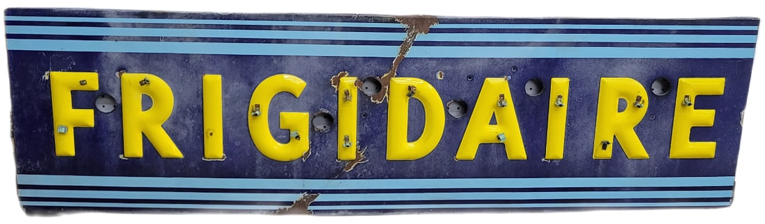 Frigidaire Embossed Porcelain Neon Sign (1 of 2)