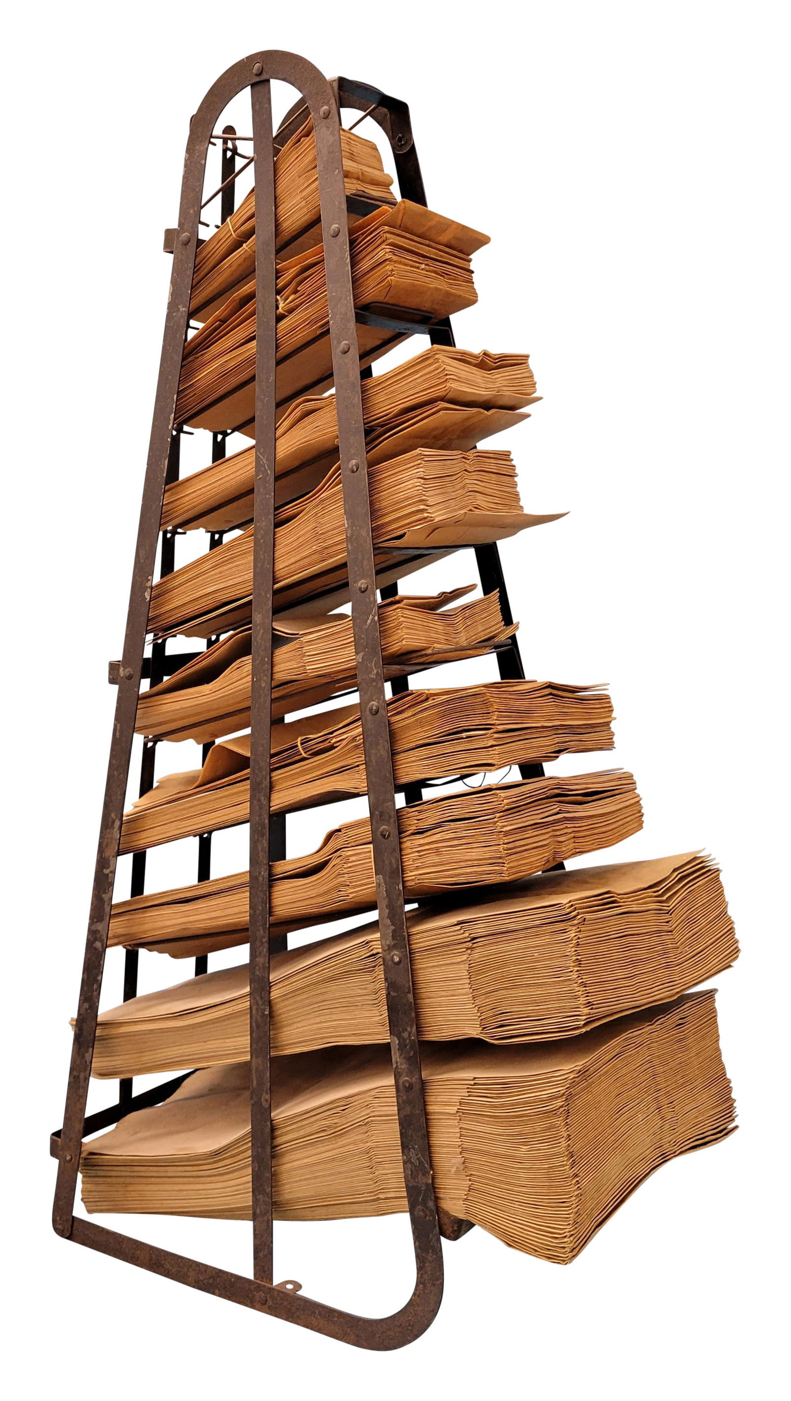 Country Store Bag Holder Dispenser Rack (1 of 2)