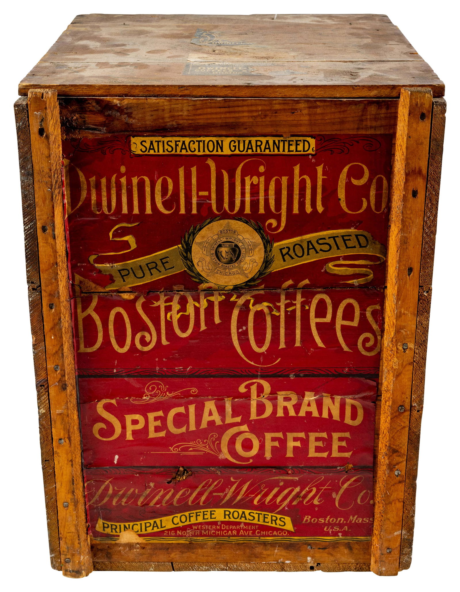 Dwinell Wright Co. Boston Coffees Wood Box (1 of 3)