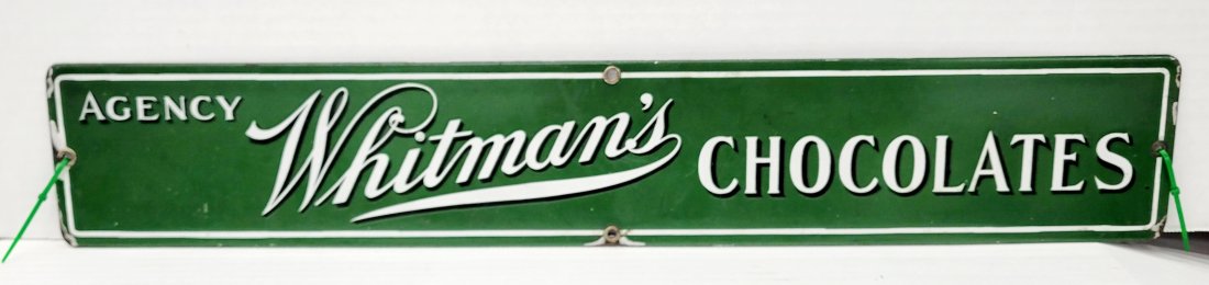 Whitman's Chocolates Single Sided Porcelain Sign (1 of 1)