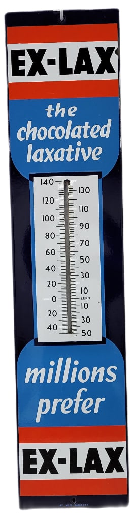 Ex-Lax The Chocolated Laxative Porcelain Thermometer (1 of 1)