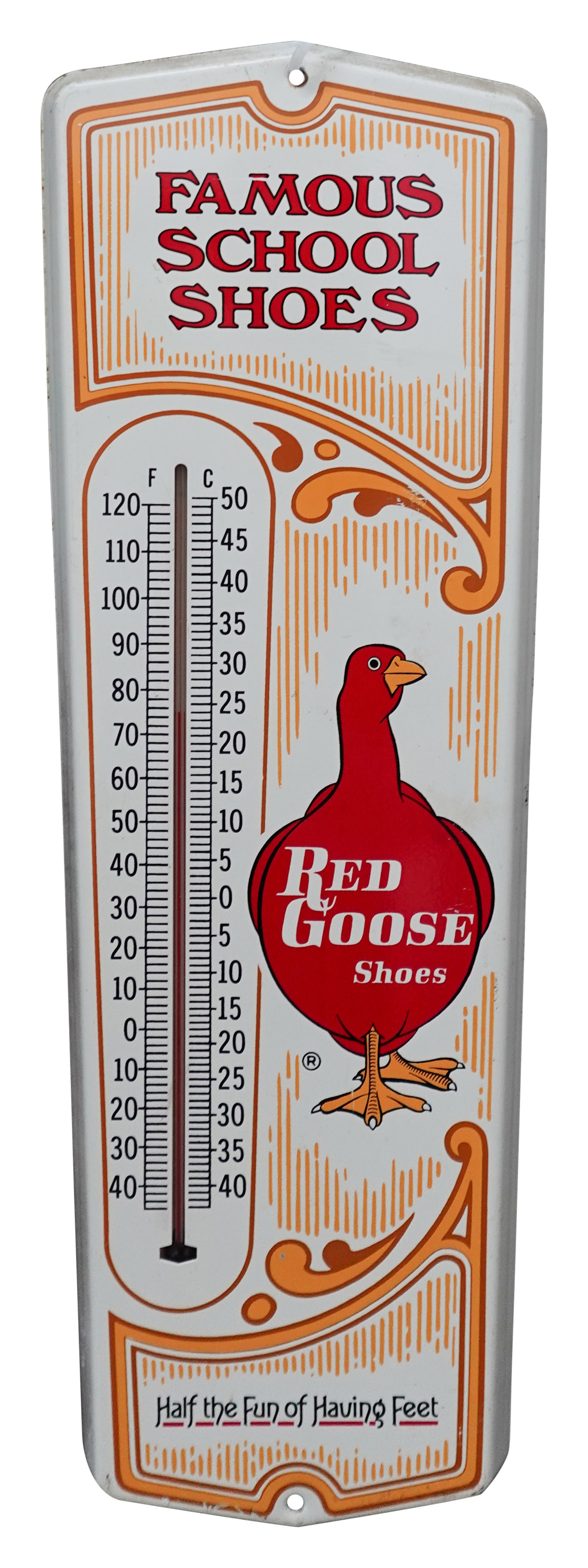 Red Goose Shoes Metal Thermometer (1 of 1)