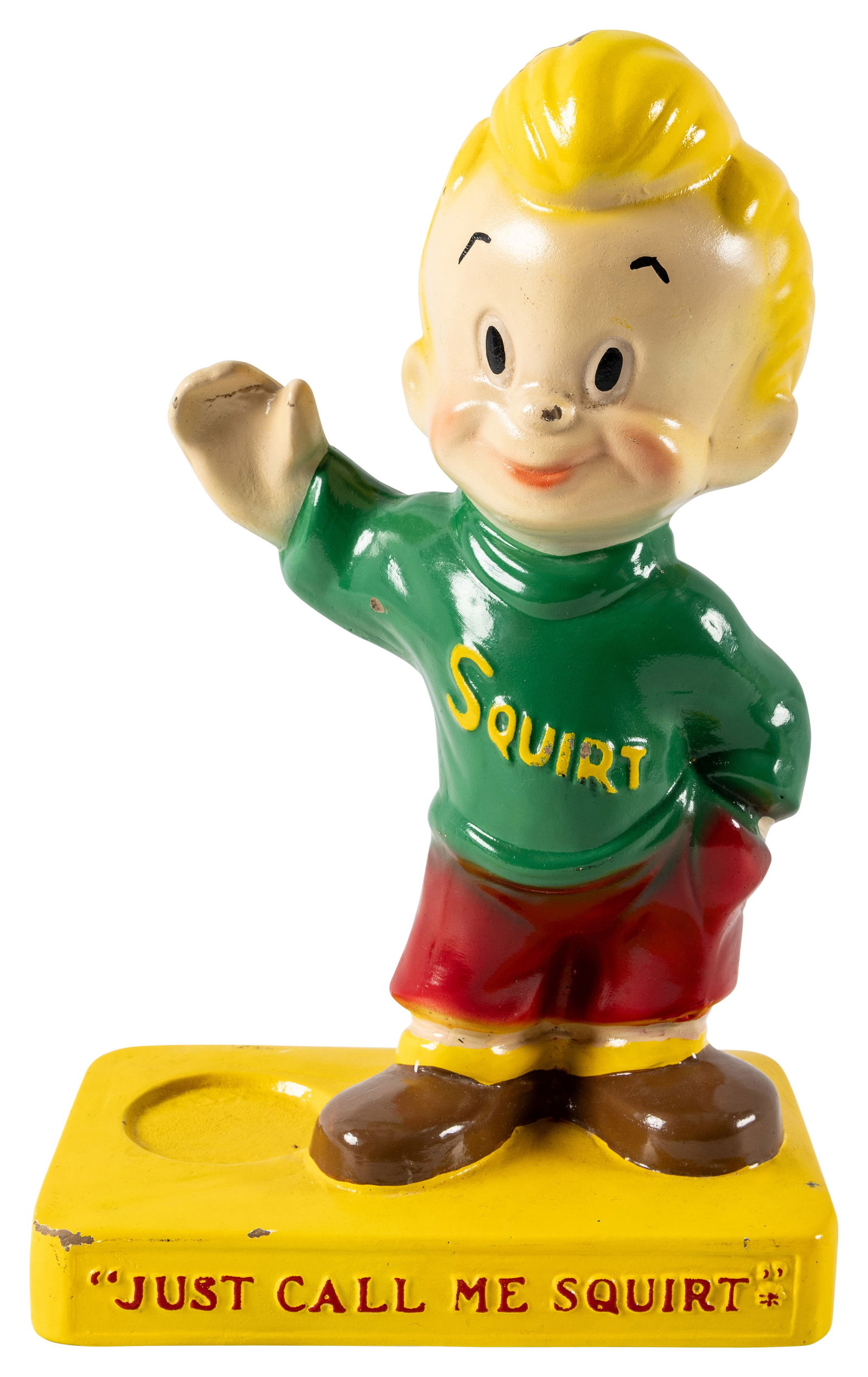 Squirt Boy Counter Top Chalkware Bottle Display Just Call Me Squirt (1 of 2)