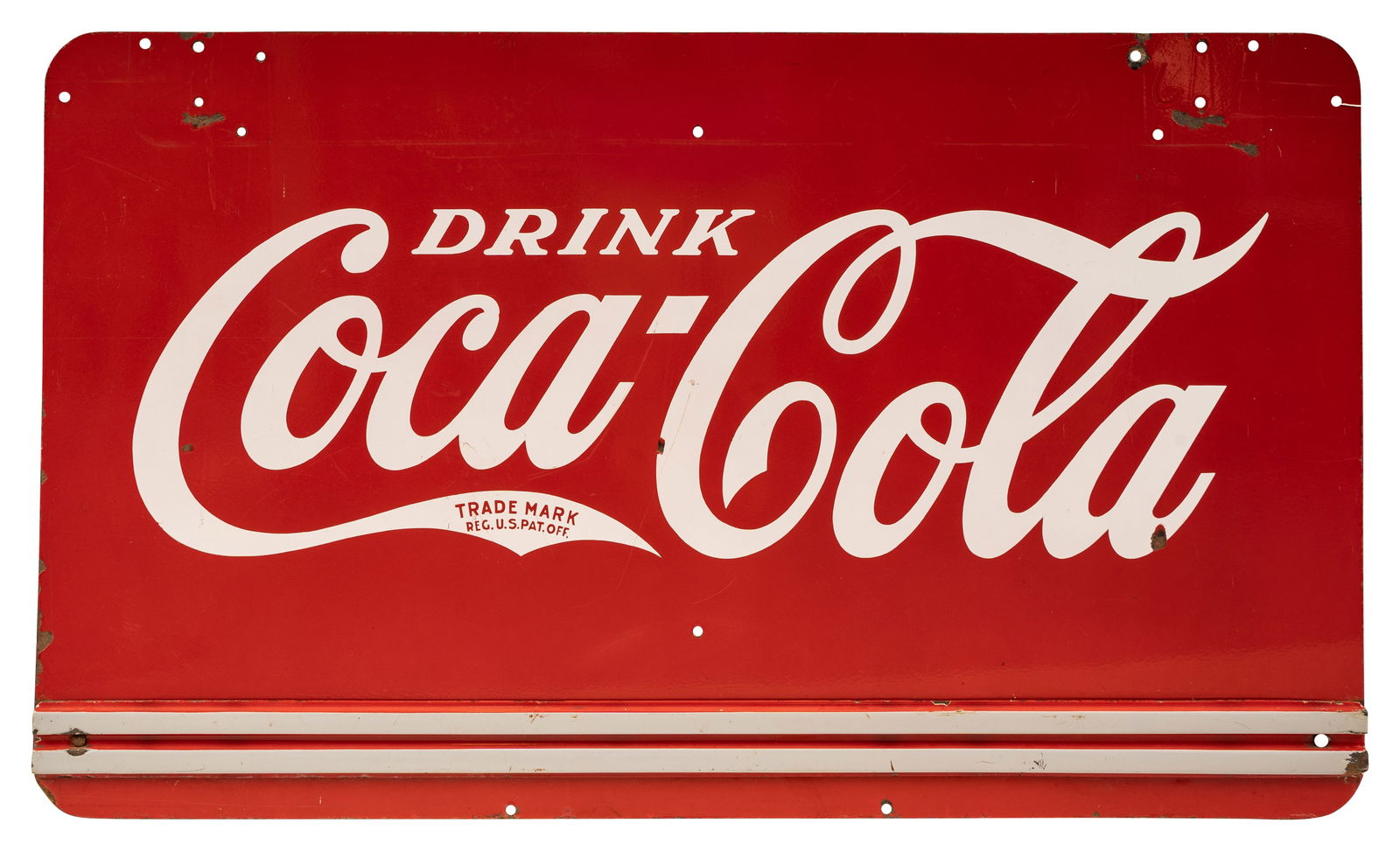 Drink Coca Cola Double Sided Porcelain Sign (1 of 2)