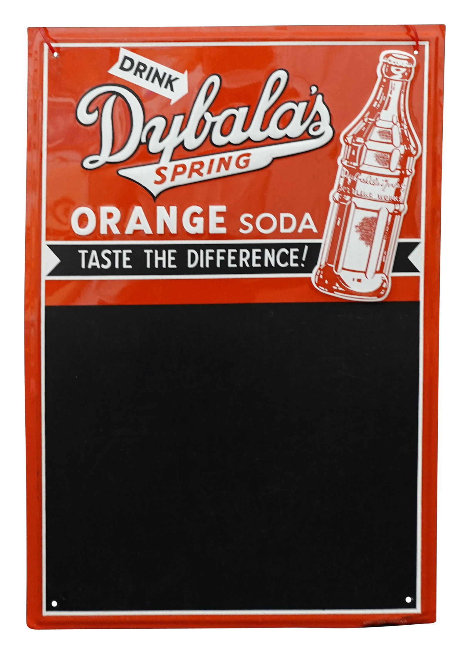 Drink Dybala's Spring Orange Soda Embossed Menu Board (1 of 1)