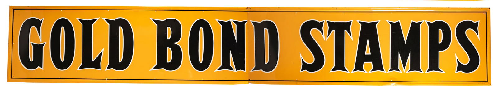 Large Gold Bond 2 Piece Single Sided Metal Embossed Sign (1 of 3)