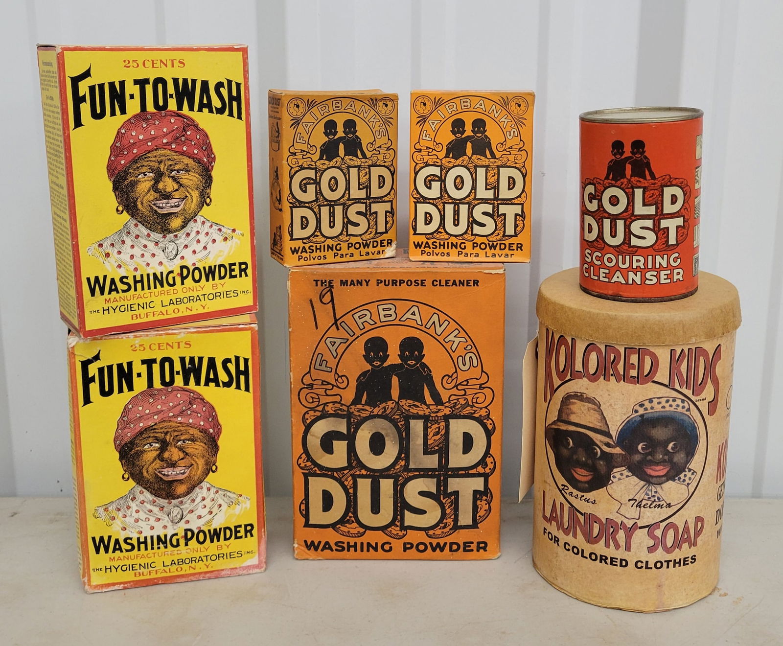Gold Dust, Colored Kids,  Fun To Wash Vintage Black Americana Advertising lot (1 of 2)