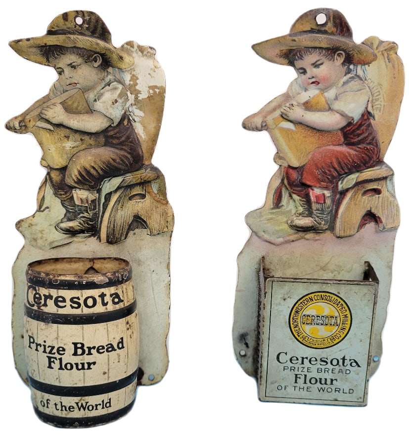 Ceresota Flour Tin Match Holders and Ceresota Cook Book (1 of 1)