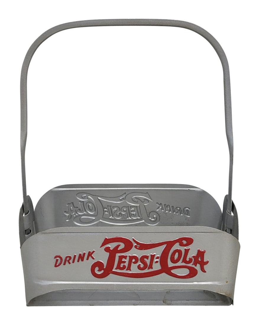 Pepsi Cola Embossed 6 Pack Bottle Carrier Restored: Restored bottle carrier in excellent condition. 11" x 8.5" x 5". PLEASE NOTE, THERE IS ONLY ONE WAY TO PAY FOR ONLINE ITEMS IN THIS AUCTION WHICH IS THROUGH LIVE AUCTIONEERS. THIS IS THE MOST SECURE M