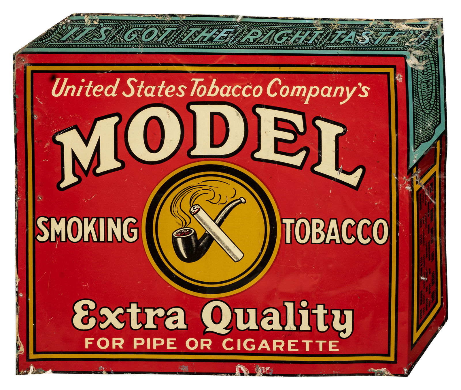 Model Smoking Tobacco for Pipe or Cigarette SST Sign (1 of 2)