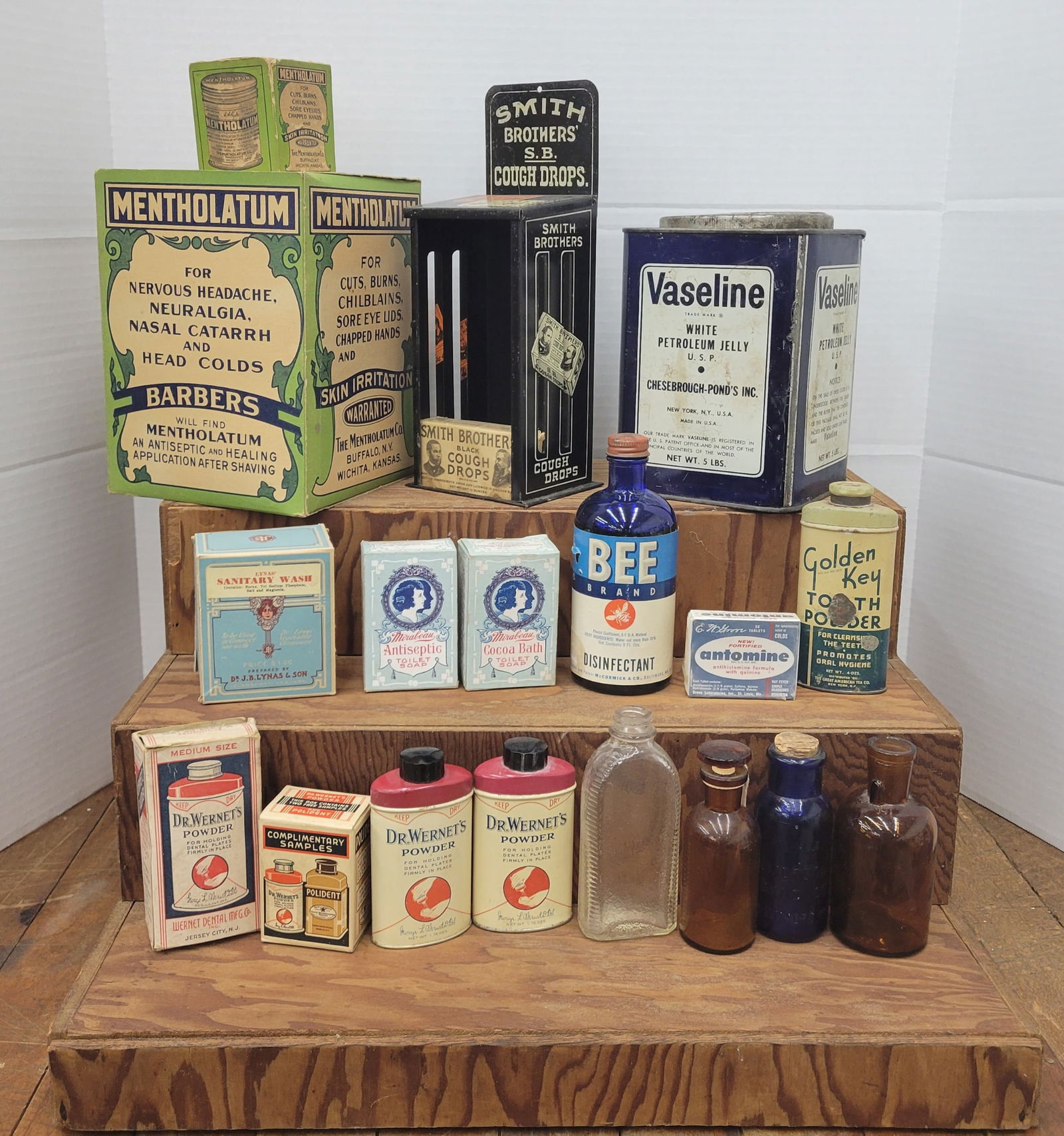 Smith Bros. Cough Drops Display and misc. country store lot (1 of 1)