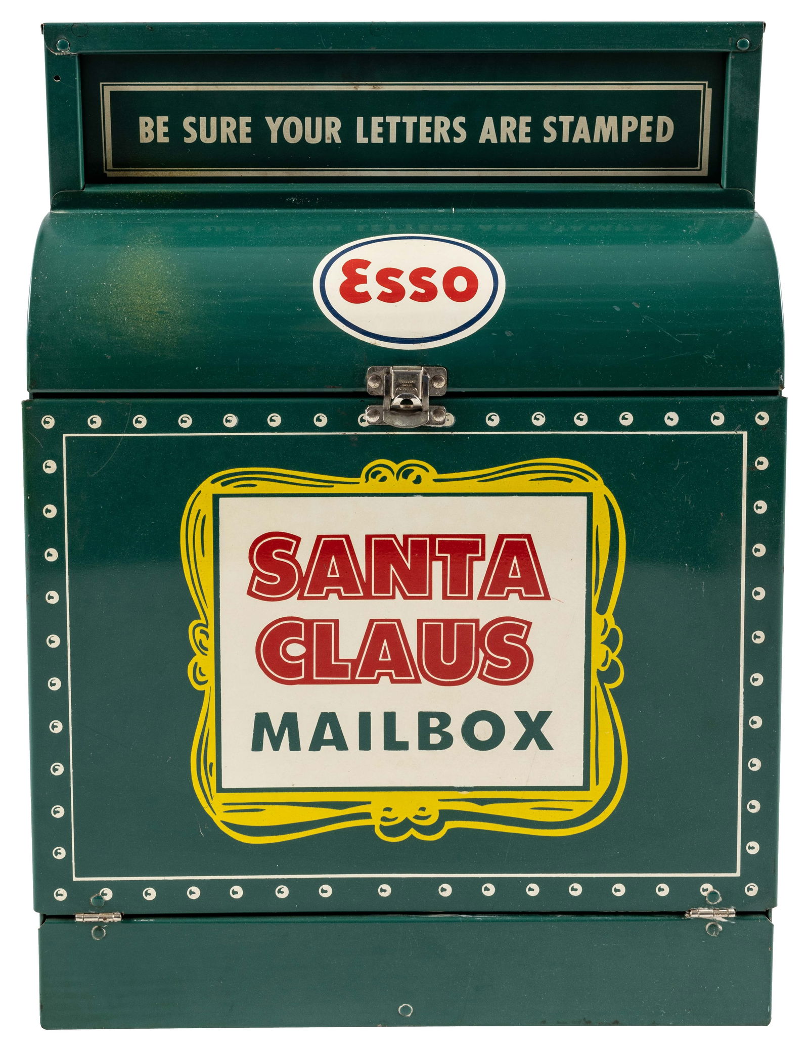 Esso Santa Claus Metal Mailbox (1 of 4)