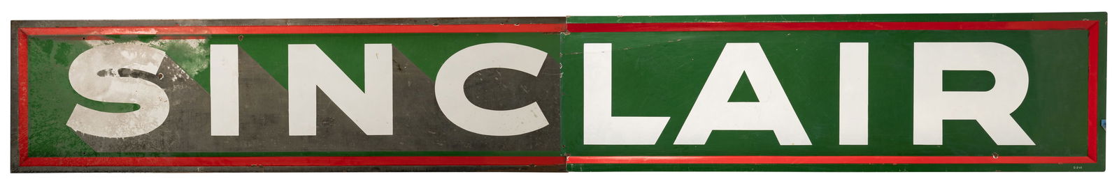 Sinclair 2 Piece Single Sided Porcelain Sign (1 of 3)